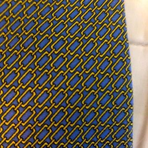 Blue and yellow Peter Blair silk tie